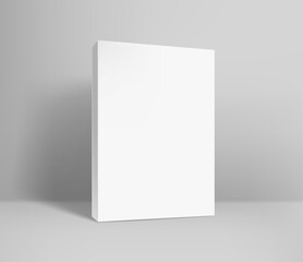 Blank paper book realistic vector illustration. Template for design. Vector mockup