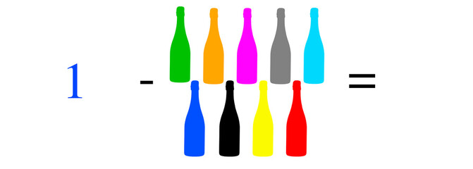 Simple mathematical problems, addition, subtraction, multiplication and division.