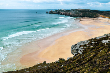 Plage de pen hat, a beach in France on the coast of the ocean.