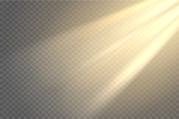 Light flare special effect with rays of light and magic sparkles. Glow transparent vector light effect set, explosion, glitter, spark, sun flash.