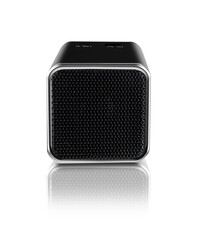 Obraz premium altavoz portátil estéreo digital de color negro