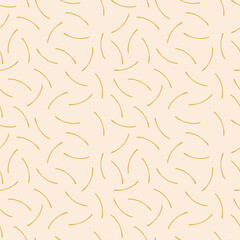 Thin little arcuate sticks. Seamless pattern for fabrics, textiles, paper, packaging, curtains, pillows, bedspreads, bed linen. Actual colors.