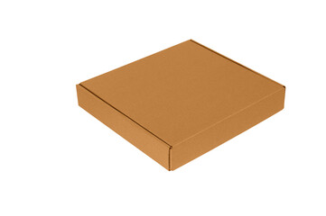 Brown pizza box