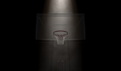 Basketball Hoop Spotlight © alswart