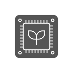 CPU icon isolated on white background. Development symbol modern, simple, vector, icon for website design, mobile app, ui. Vector Illustration