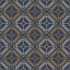 Abstract seamless rhombuses pattern. Modern stylish texture. Repeating geometric tiles. Vector color background.