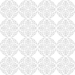 Polka dots seamless pattern. Mosaic of ethnic figures. Patterned texture. Geometric background. Vector illustration for web design or print.