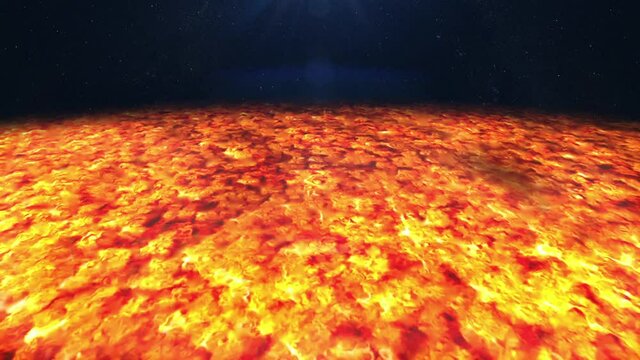 The cooling surface of the planet Earth comes to life and is filled with water.