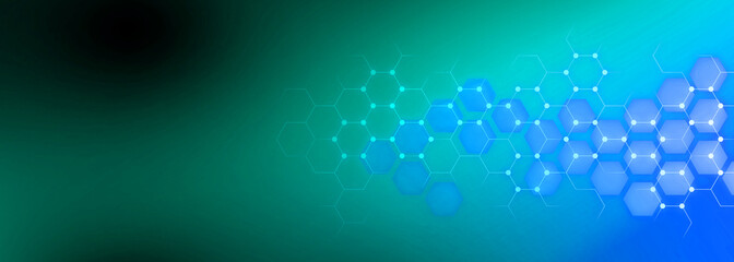 Abstract molecules background