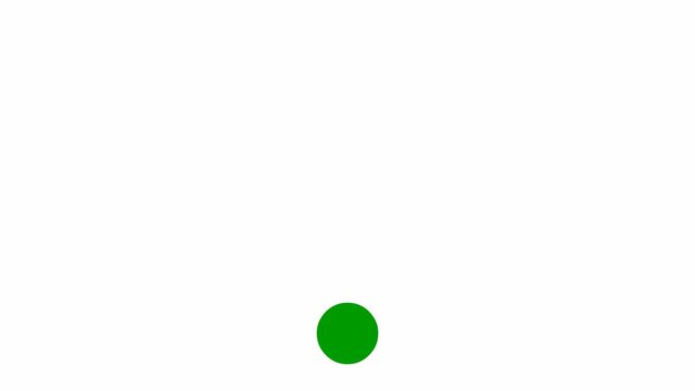 Animated green icon of Wi-Fi. Looped video. Vector illustration isolated on white background.