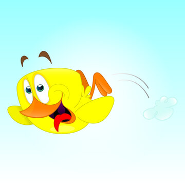 a cartoon of a just hatched easter chick