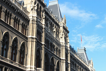 Obraz premium town hall (rathaus) in vienna (austria)