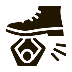 human suppression icon Vector Glyph Illustration