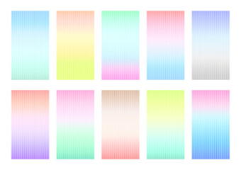 Set of soft color gradient background