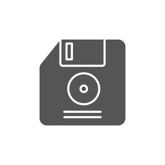 Floppy disk icon isolated on background. Hardware symbol modern, simple, vector, icon for website design, mobile app, ui. Vector Illustration