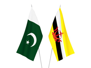 Pakistan and Brunei flags