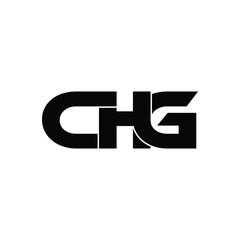 CHG letter monogram logo design vector