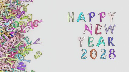 Happy New Year 2028 new year's day