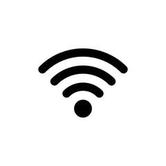 Wi-fi icon. Wireless technology symbol. Wifi pictogram. Vector isolated on white background