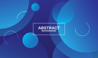 Abstract blue geometric background. Dynamic shapes composition. Vector illustration