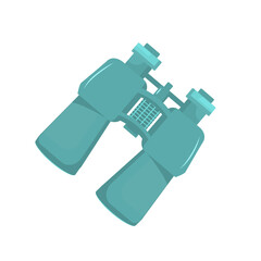 vector illustration of binoculars isolated on a white background