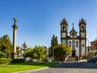 Church of Nossa Senhora do Carmo in Viseu, Portugal - obrazy, fototapety, plakaty