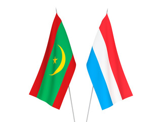 Luxembourg and Islamic Republic of Mauritania flags