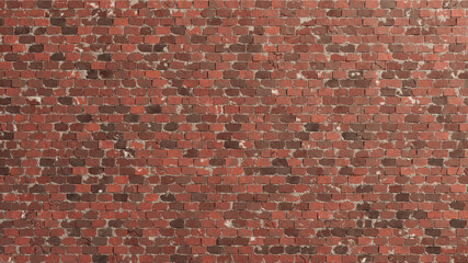 High resolution red brick texture background wall. Old brickwork wallpaper