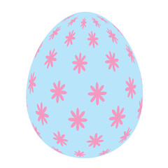 Painted easter egg simple icon. Vector Illustration