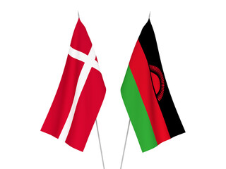 Malawi and Denmark flags