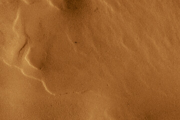 Golden orange glittering glow shining  sand, eye shadow with sparkles. Texture. Relief background