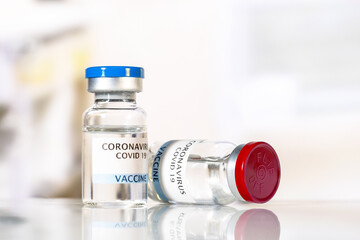 The vaccine from the coronavirus infection covid 19. Pharmacology and science. Medicines and disease treatment.