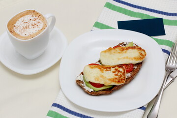 pancakes with cheese and jam