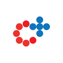 C Plus logo design vector