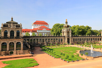 Zwinger Museum in Dresden. Saxony, Germany, Europe.