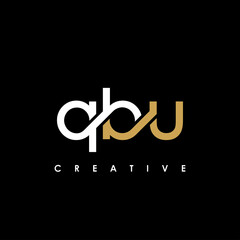 QBU Letter Initial Logo Design Template Vector Illustration