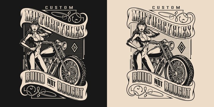 Custom motorcycle print