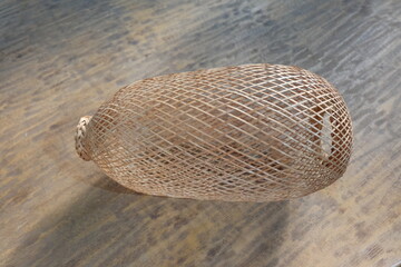 A device for holding fish, shrimp, shellfish with lid, local wisdom from Thai bamboo.
Used when going out for fish