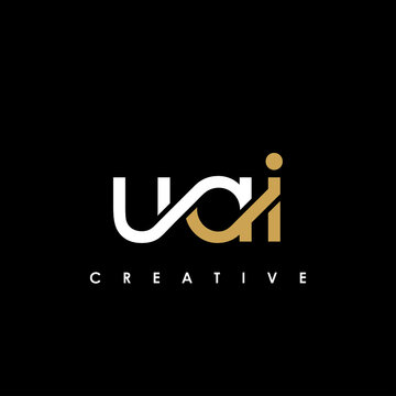 UAI Letter Initial Logo Design Template Vector Illustration