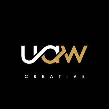 UAW Letter Initial Logo Design Template Vector Illustration