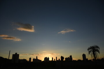 Fototapeta na wymiar Sunset in Araraquara