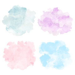 Pastel abstract splash background with watercolor
