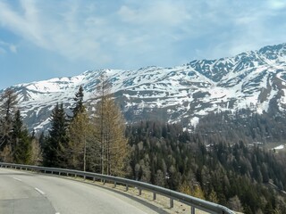 snowy landscape of the Valtellina mountains