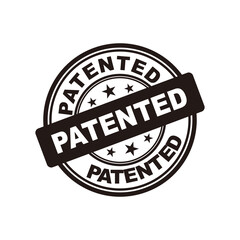 Fototapeta premium Patented vector seal illustration isolated on white background