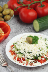 Shopsky salad - national Bulgarian dish