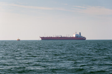 Tankowiec na Morzu Bałtyckim