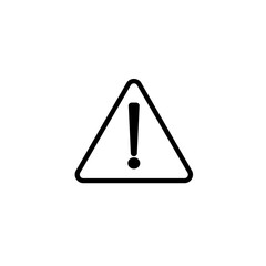 Danger warning icon. Danger warning. Vector icon. Risk sign. Information sign. Exclamation icon. Alert sign. Alarm sign. Error message.