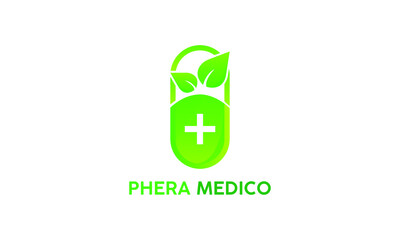 Modern Medical Logo Design leaf logo