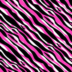 Abstract Cute Zebra Textile Seamless Pattern Design Background. Vector Illustration