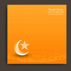 Ramadan kareem template design. Great vector for Islamic invitations, social media, greeting cards etc.
